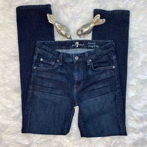 7 FAM Kimmie Straight Leg Mid-Rise Jeans Sz 27